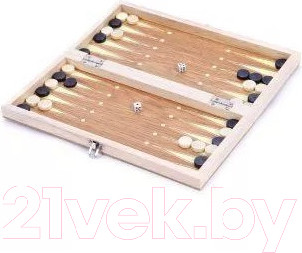 Изображение товара Набор настольных игр Наша игрушка Шахматы, шашки, нарды 3 в 1 / B001S