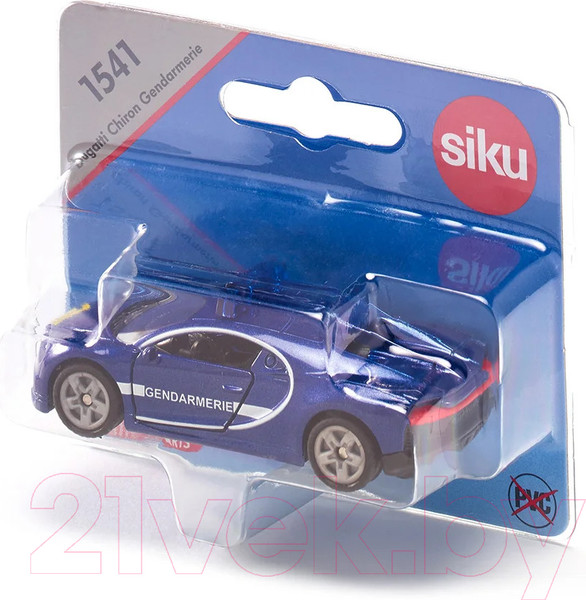 Изображение товара Масштабная модель автомобиля Siku Полицейская машина Bugatti Chiron / 1541