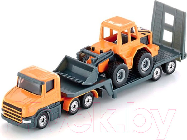 Изображение товара Трейлер игрушечный Siku Грузовик с тралом и трактором / 1616