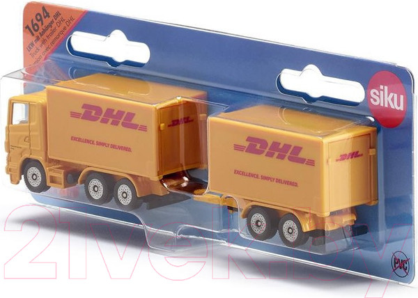 Изображение товара Трейлер игрушечный Siku Грузовик службы доставки DHL / 1694