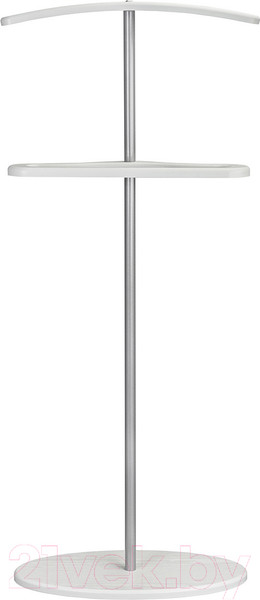 Изображение товара Стойка для одежды Мебелик Костюмная Дэви 3 (металлик/белый)