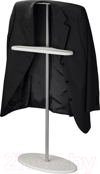 Изображение товара Стойка для одежды Мебелик Костюмная Дэви 3 (металлик/белый)