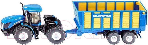 Изображение товара Трактор игрушечный Siku New Holland с силосным прицепом / 1947