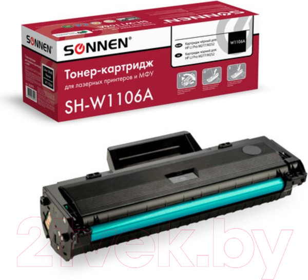 Изображение товара Картридж Sonnen SH-W1106A / 363970 (черный)