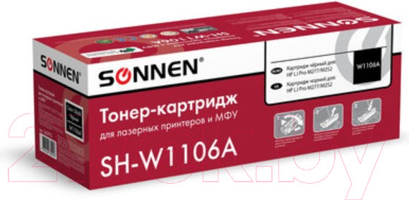 Изображение товара Картридж Sonnen SH-W1106A / 363970 (черный)