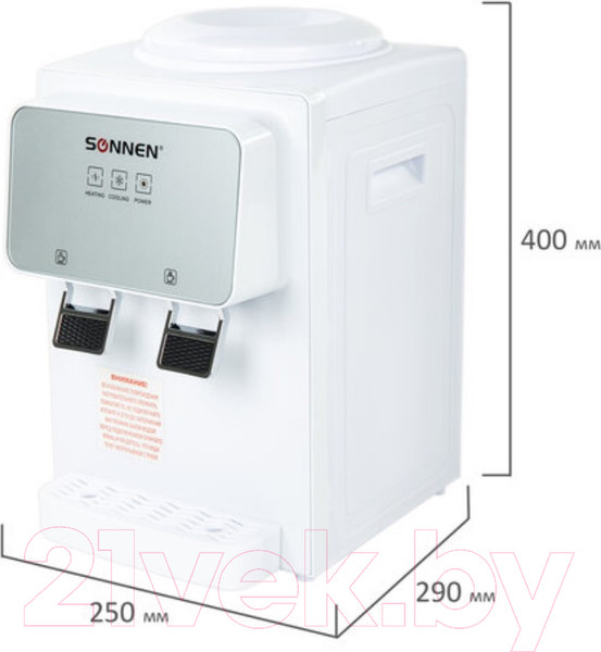 Изображение товара Кулер Sonnen TSE-02WP / 455622 (белый)