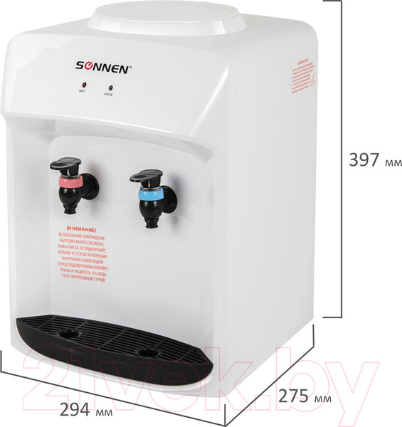 Изображение товара Кулер Sonnen TSE-02WT / 455413 (белый)