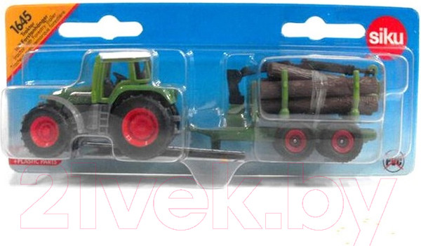 Изображение товара Трактор игрушечный Siku Fendt с прицепом для бревен / 1645