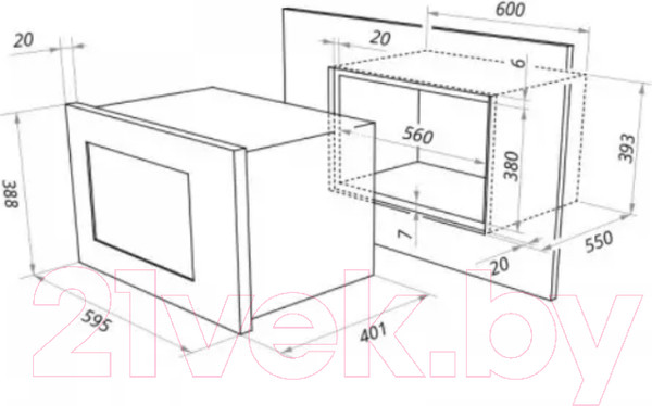 Изображение товара Микроволновая печь Akpo MEA 925 08 SEA02 BL