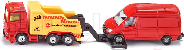 Изображение товара Эвакуатор игрушечный Siku С микро-автобусом / 1667