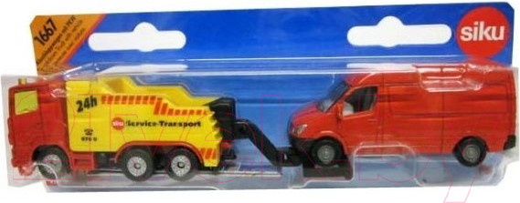 Изображение товара Эвакуатор игрушечный Siku С микро-автобусом / 1667