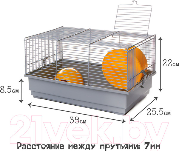 Изображение товара Клетка для грызунов Voltrega 001113G/yellow