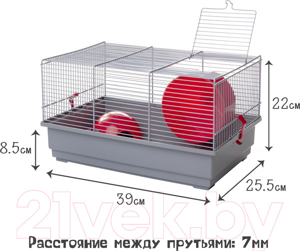 Изображение товара Клетка для грызунов Voltrega 001113G/red