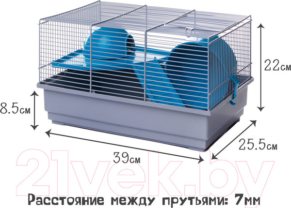 Изображение товара Клетка для грызунов Voltrega 001114G/blue