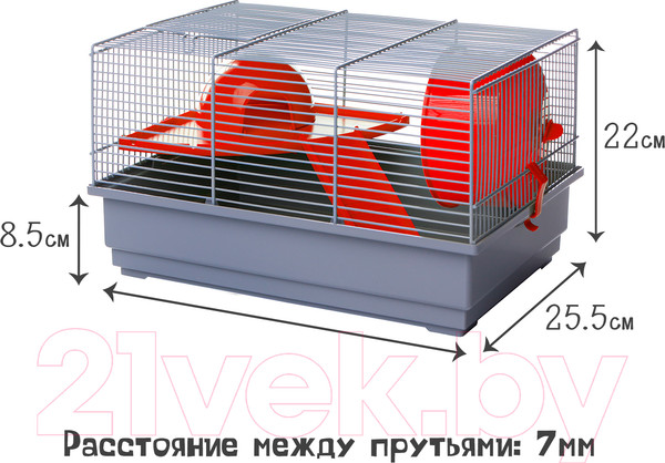 Изображение товара Клетка для грызунов Voltrega 001114G/red