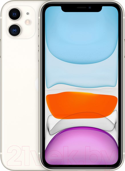 Изображение товара Смартфон восстановленный Apple iPhone 11 128GB Flip Грейд B (белый)