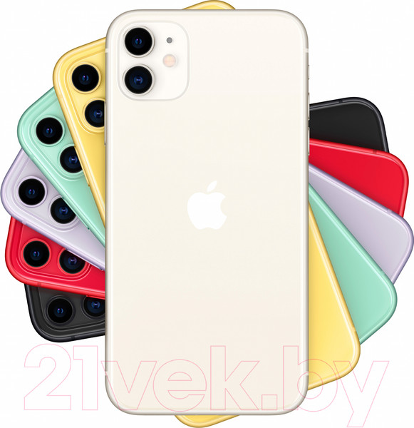 Изображение товара Смартфон восстановленный Apple iPhone 11 128GB Flip Грейд B (белый)