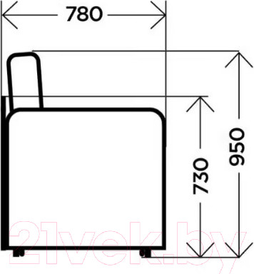 Изображение товара Диван Комфорт-S Джером (Aqua Blue)