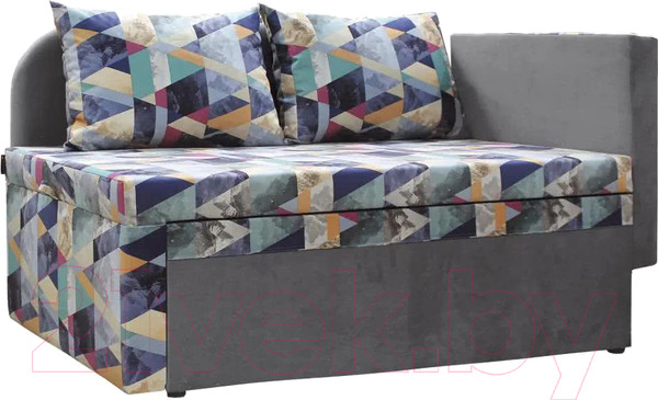 Изображение товара Тахта Комфорт-S Мирка (Snow Aqua/Newton Antrocite)