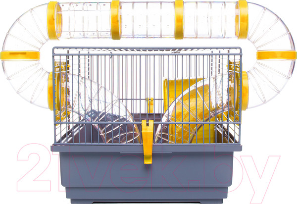 Изображение товара Клетка для грызунов Voltrega 001115G/yellow (с туннелем)