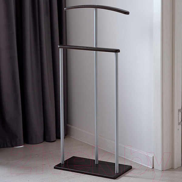 Изображение товара Стойка для одежды Мебелик Костюмная Дэви 1 (металлик/венге)