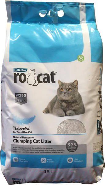 Изображение товара Наполнитель для туалета RO-CAT Без аромата (15л/12.7кг)