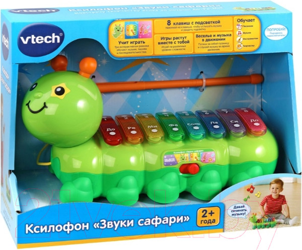 Изображение товара Развивающая игрушка Vtech Ксилофон Звуки сафари / 80-174926