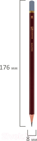 Изображение товара Набор простых карандашей Brauberg Art Premiere / 181892 (8шт)