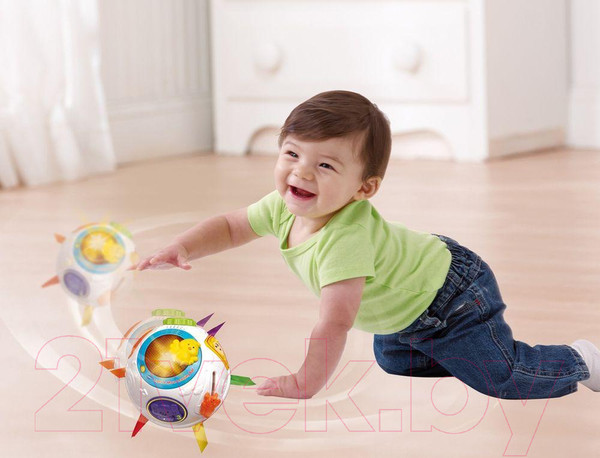 Изображение товара Развивающая игрушка Vtech Вращающийся и обучающий разноцветный мяч / 80-151566