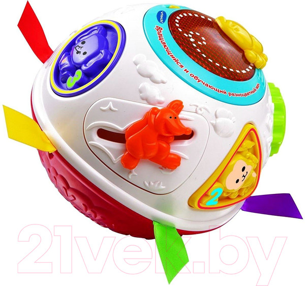Изображение товара Развивающая игрушка Vtech Вращающийся и обучающий разноцветный мяч / 80-151566