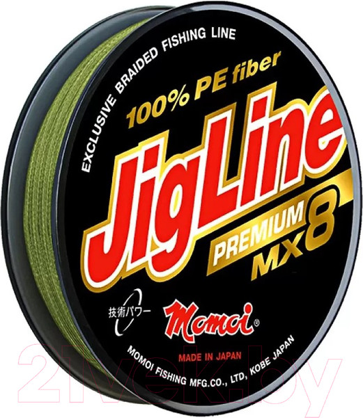 Изображение товара Леска плетеная Momoi JigLine Premium WX8 0.19мм / 402575 (100м)