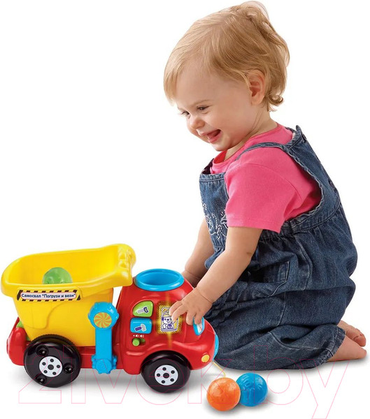 Изображение товара Автомобиль игрушечный Vtech Самосвал Погрузи и вези / 80-166526
