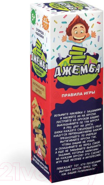 Изображение товара Настольная игра Лас Играс Джемба Падающая башня / 1362714