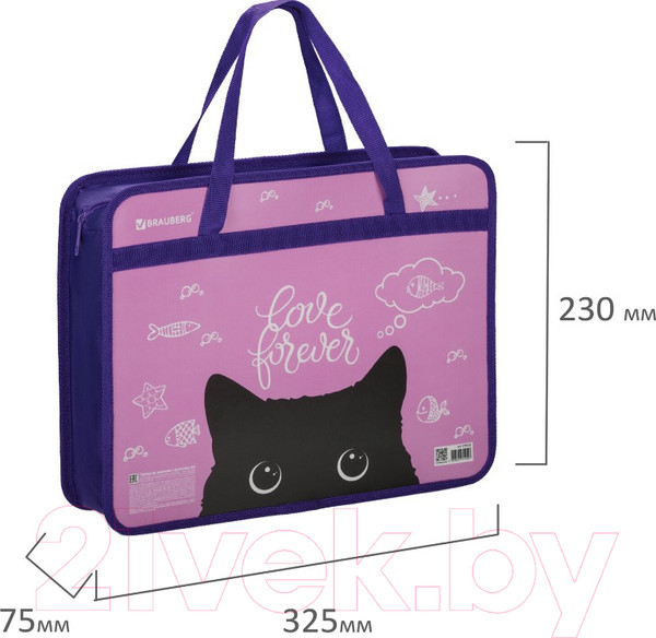 Изображение товара Папка-портфель Brauberg Black Cat / 270122
