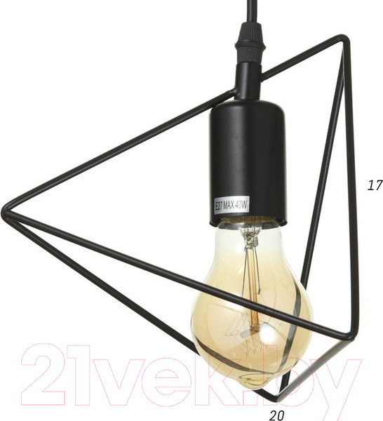 Изображение товара Потолочный светильник BayerLux 2468/1 / 7353289 (черный)