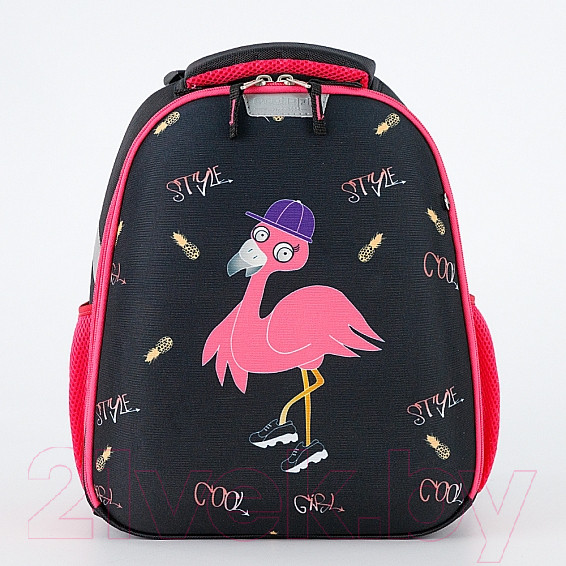 Изображение товара Школьный рюкзак Ecotope Kids Фламинго расческа 057-540-110-CLR (черный)