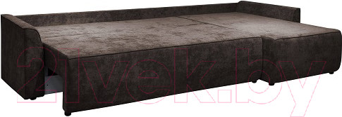 Изображение товара Диван угловой Комфорт-S Марсель (велюр коричневый)