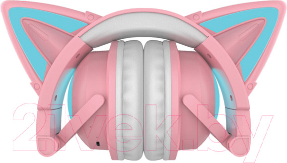 Изображение товара Беспроводные наушники Qumo Party Cat Min BT 0051 (розовый/голубой)