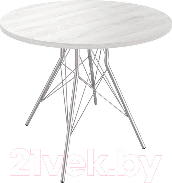 Изображение товара Обеденный стол Sheffilton SHT-TU2-1/80 ЛДСП (хром лак/сосна касцина)