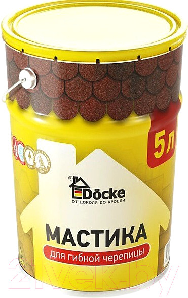 Изображение товара Гидроизоляционная мастика Docke Для гибкой черепицы ZRMC-1099 (5.1кг/5л)
