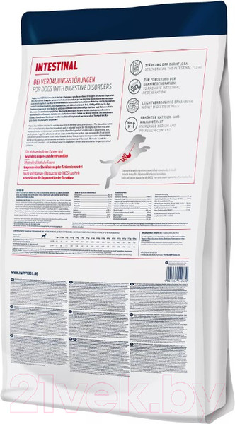 Изображение товара Сухой ветеринарный корм для собак Happy Dog Vet Intestinal Adult 26/13 / 61040 (4кг)