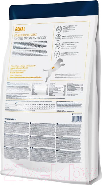 Изображение товара Сухой ветеринарный корм для собак Happy Dog Vet Renal Adult / 61049 (4кг)