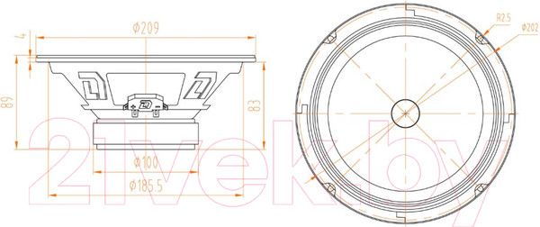 Изображение товара Среднечастотная АС DL Audio Barracuda 200