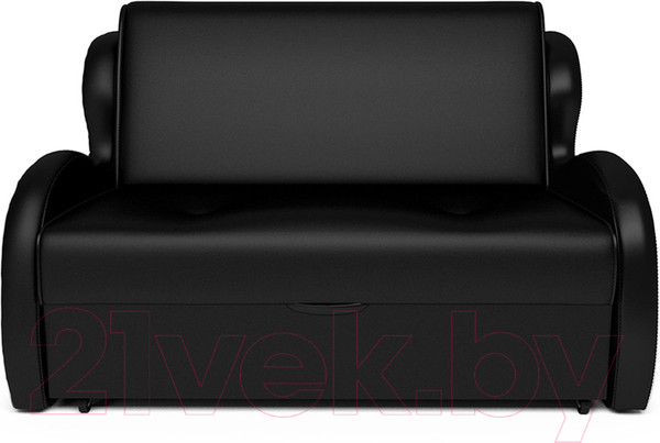 Изображение товара Диван Mebel-Ars Атлант 140 (кожзам черный)