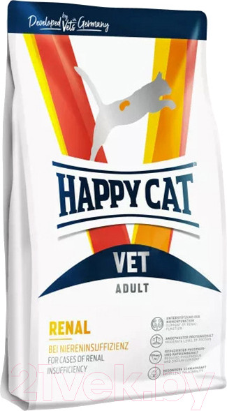 Изображение товара Сухой ветеринарный корм для кошек Happy Cat Vet Diet Renal Adult 24/21.5 / 70693 (4кг)