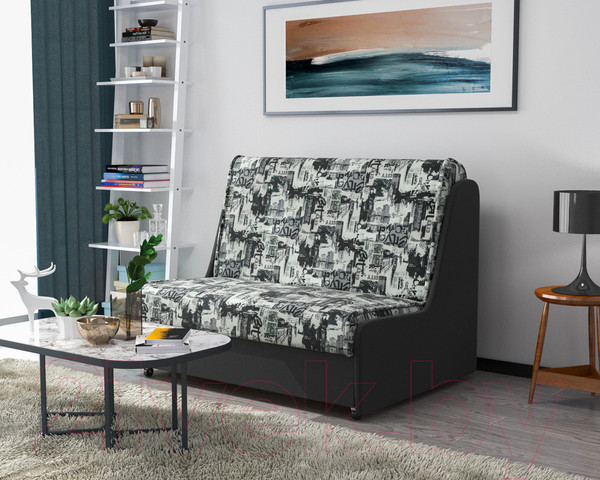 Изображение товара Диван Mebel-Ars Аккордеон №2 Газета 120