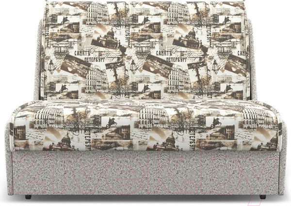 Изображение товара Диван Mebel-Ars Аккордеон №2 Газета 120 (коричневый)