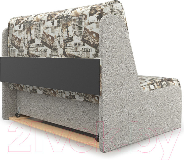 Изображение товара Диван Mebel-Ars Аккордеон №2 Газета 120 (коричневый)