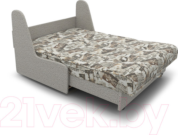 Изображение товара Диван Mebel-Ars Аккордеон №2 Газета 120 (коричневый)