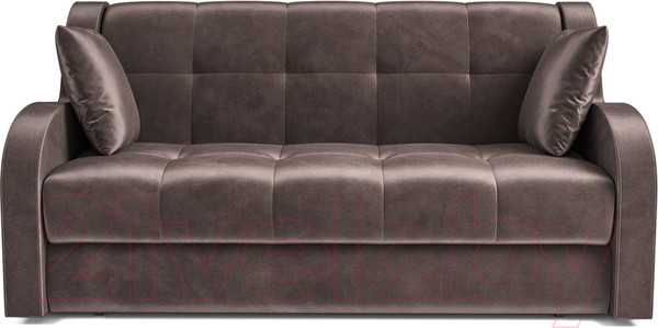 Изображение товара Диван Mebel-Ars Аккордеон Барон (бархат серо-шоколадный Star Velvet 60 Coffee)